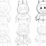 Labubu Coloring Pages Marvel