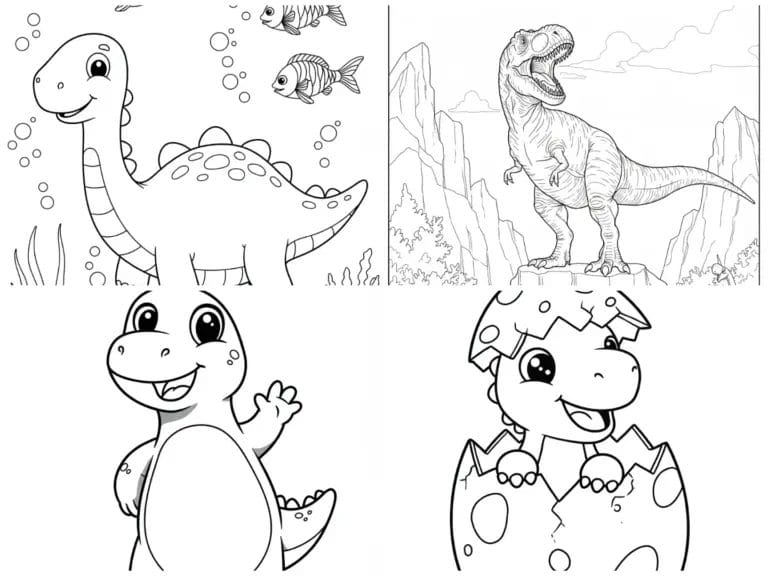 Dinosaur Coloring Book Printable