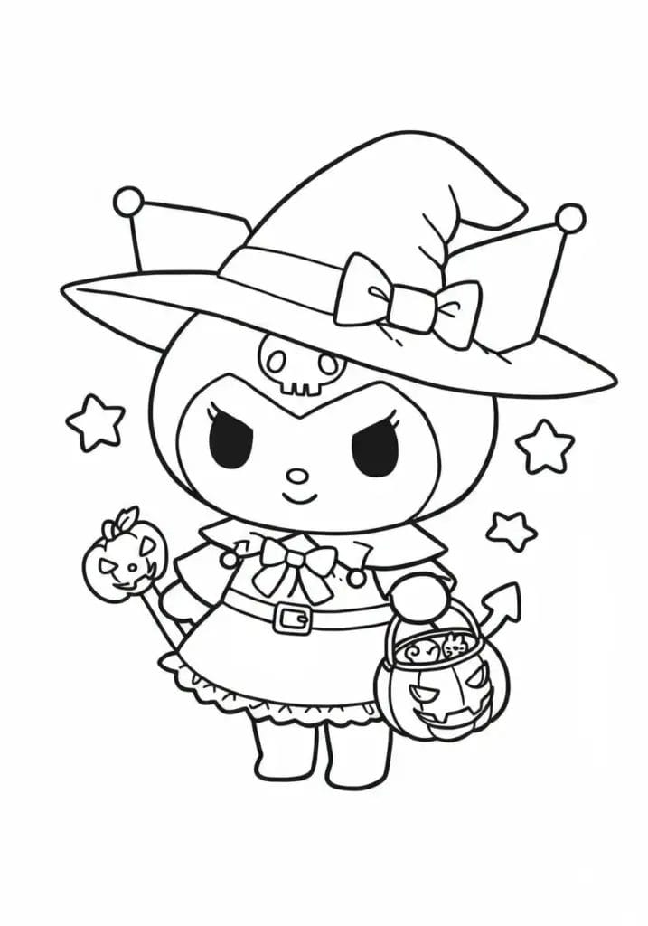 kuromi colouring pages 11