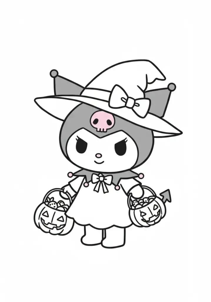 kuromi colouring pages 13
