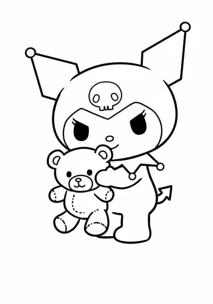kuromi colouring pages 17