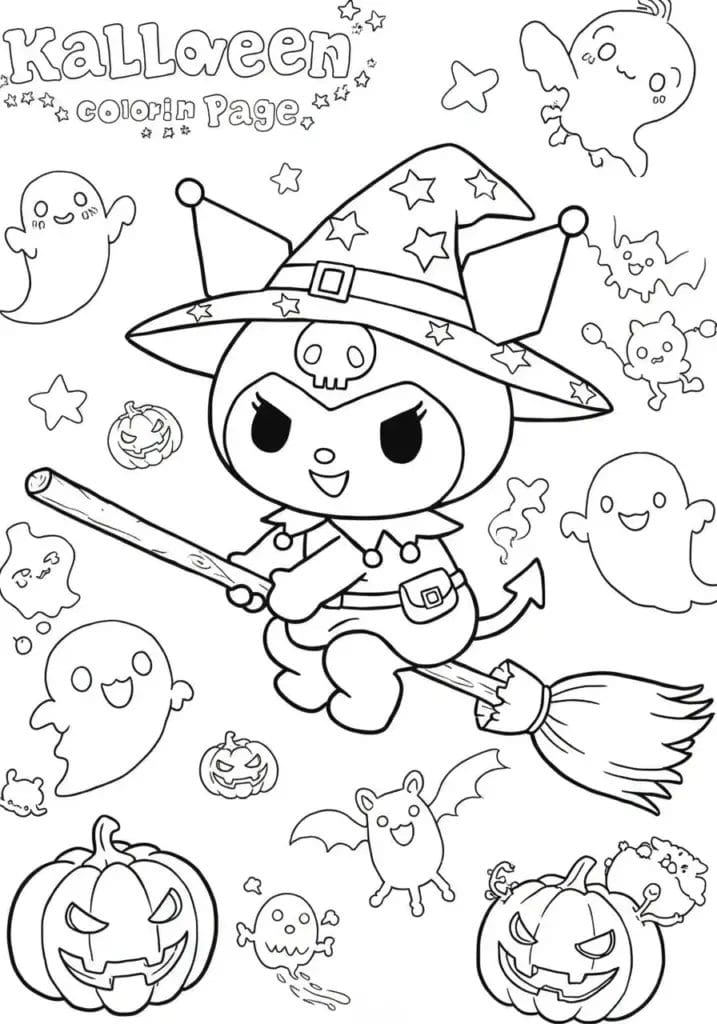 kuromi colouring pages 30