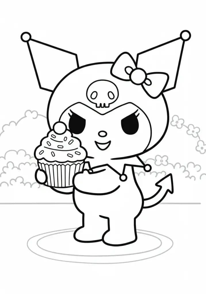 kuromi colouring pages 32