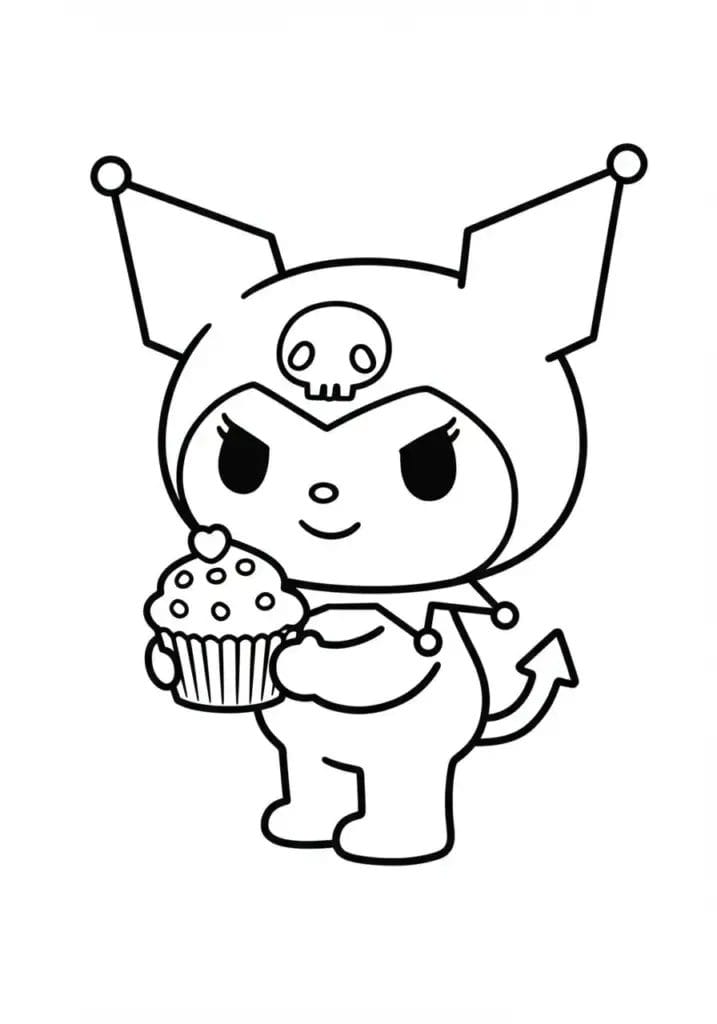 kuromi colouring pages 34