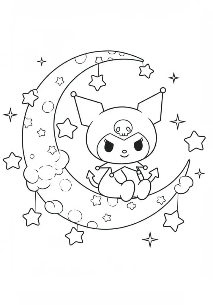 kuromi colouring pages 34