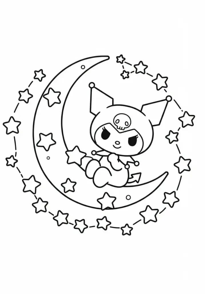 kuromi colouring pages 35