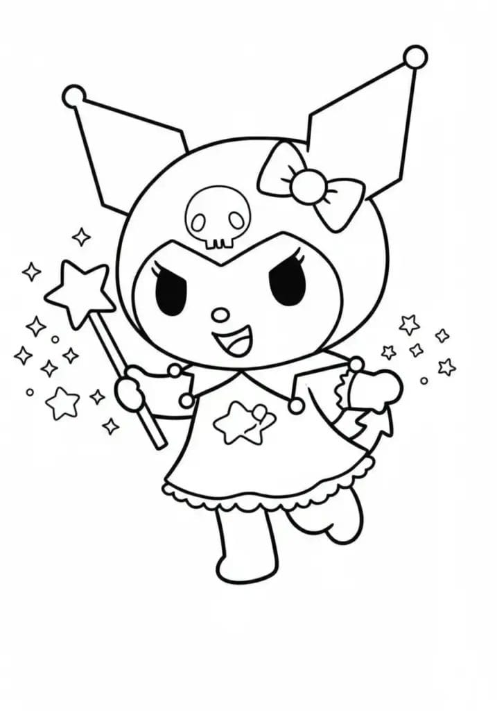 kuromi colouring pages 37