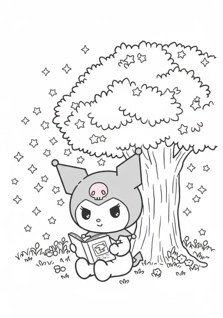 kuromi colouring pages 39