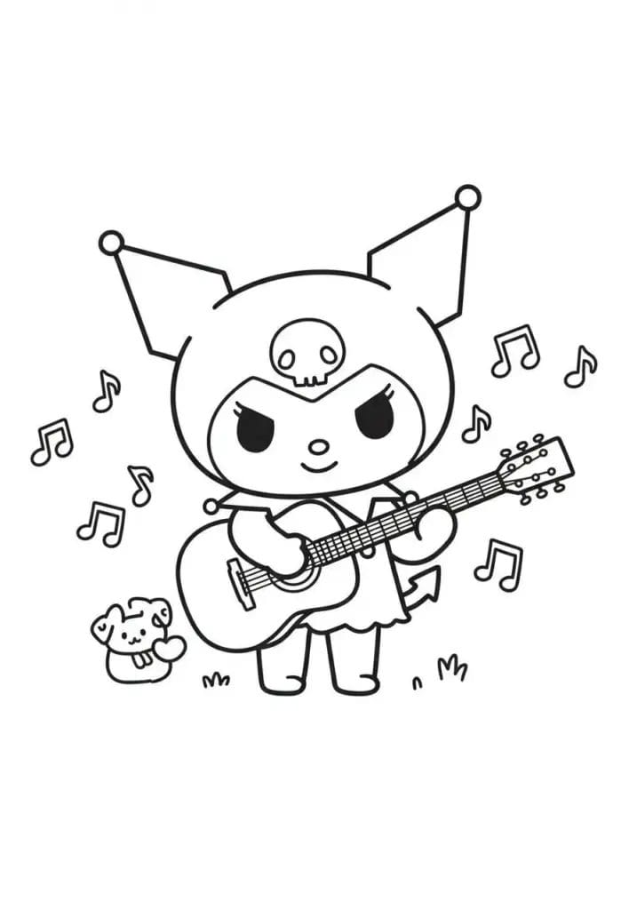 kuromi colouring pages 5