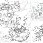 sonic coloring pages
