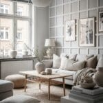 DIY Grid-Style Wall Paneling